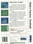 Sega  Master System&nbsp; - &nbsp;Walter Payton Football (Back)